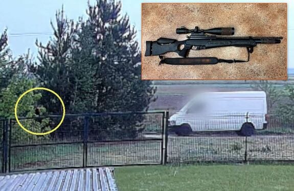 Podjechał busem pod posesję, wyciągnął karabin i strzelił do bażanta. Policja opublikowała nagranie. Zdjęcie główne wpisu