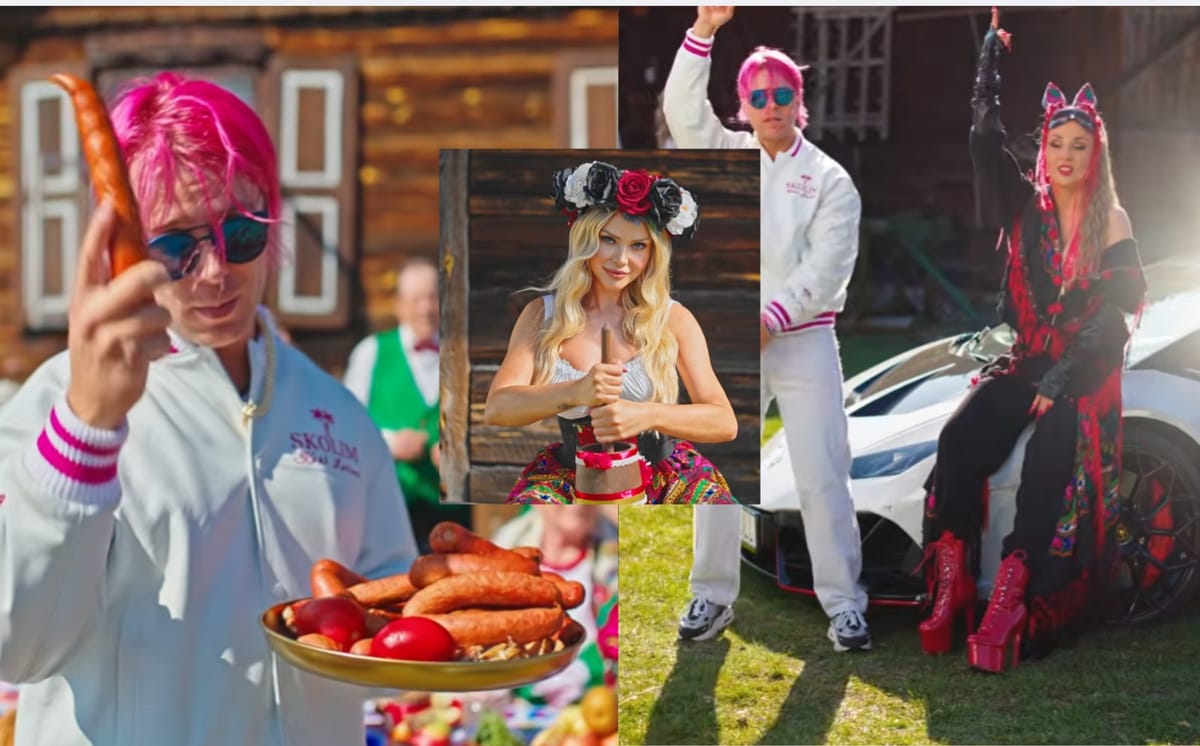 Ferrari, kiełbasa i słowiański klimat. Nowy teledysk Skolima i Cleo podbija internet Zdjęcie główne wpisu