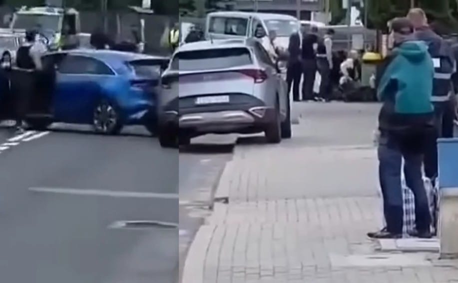 Strzelanina w Białej Podlaskiej. W sieci pojawiło się nagranie z prawdopodobnego zatrzymania podejrzanego Zdjęcie główne wpisu