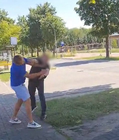Obnażanie się, awantura i pobicie mężczyzny. W sieci pojawiło się nagranie z Częstochowy z udziałem byłego członka komitetu referendalnego Zdjęcie główne wpisu