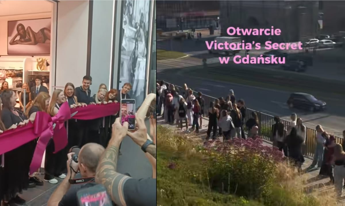 Czekali od 5 rano na dworze przed galerią. Ogromna kolejka na otwarcie Victoria’s Secret w Gdańsku Zdjęcie główne wpisu