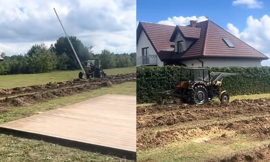 Zaorał plac tuż przed imprezą 100-lecia straży. Strażacy z Miałkówka nie dali się zaskoczyć Zdjęcie główne wpisu