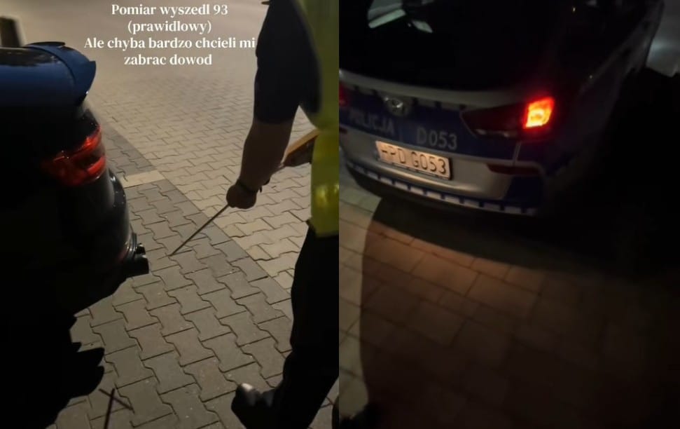 Zabrali dowód mimo pomiaru w normie. Kierowca wytknął im niesprawny radiowóz Zdjęcie główne wpisu