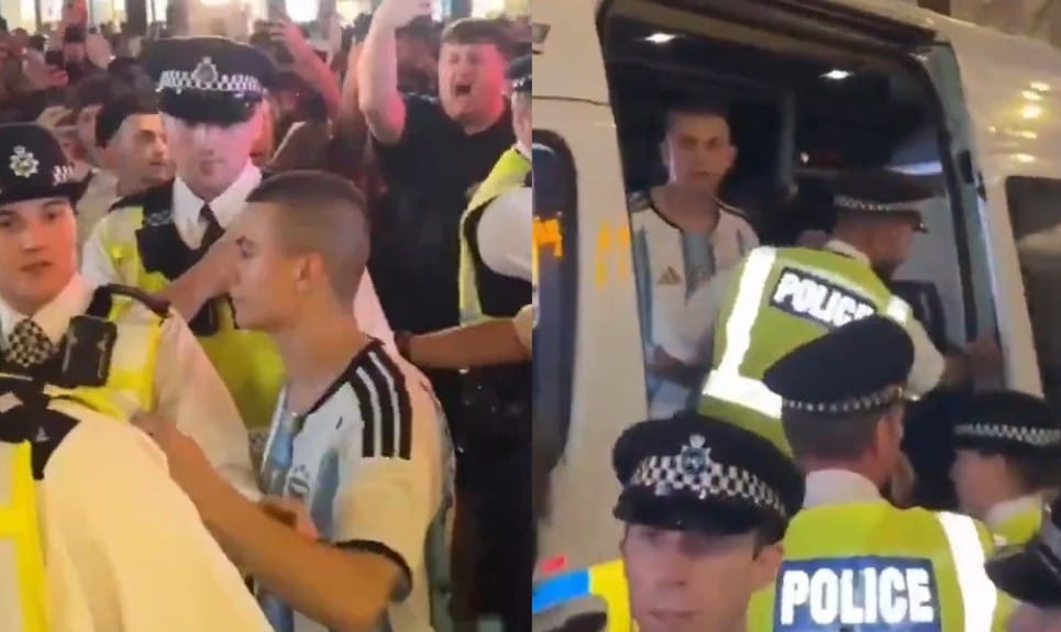 Polak poszedł w koszulce Argentyny oglądać mecz z Anglią. Po przegranej musiała go eskortować policja Zdjęcie główne wpisu