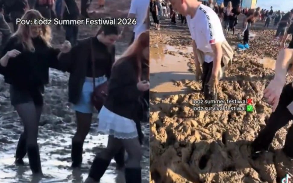 Teren Łódź Summer Festival zamienił się w wielkie błoto. Uczestnicy zaczęli wrzucać nagrania do sieci Zdjęcie główne wpisu