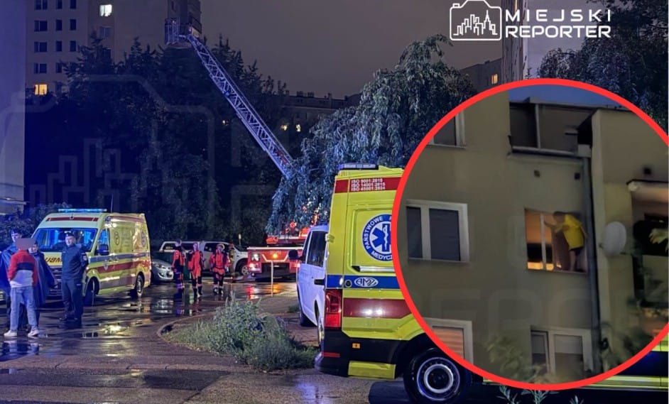 Ponad 19 godzin negocjacji na Bemowie. Mężczyzna przez ponad 19 godzin stał na parapecie 9. piętra Zdjęcie główne wpisu