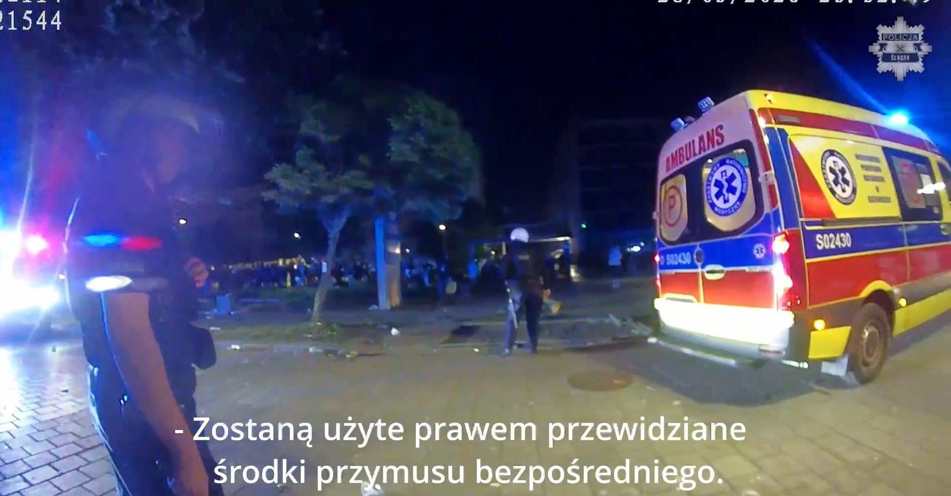 Policja pokazała jak wyglądały zamieszki w Gliwicach oczami mundurowych Zdjęcie wpisu