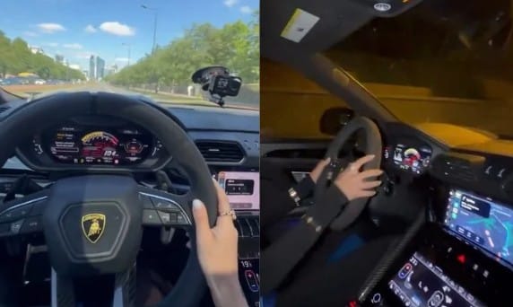 Ukraińska modelka chwaliła się jazdą 150 km/h przez Warszawę. Gdy wybuchł skandal, stwierdziła, że to AI Zdjęcie wpisu