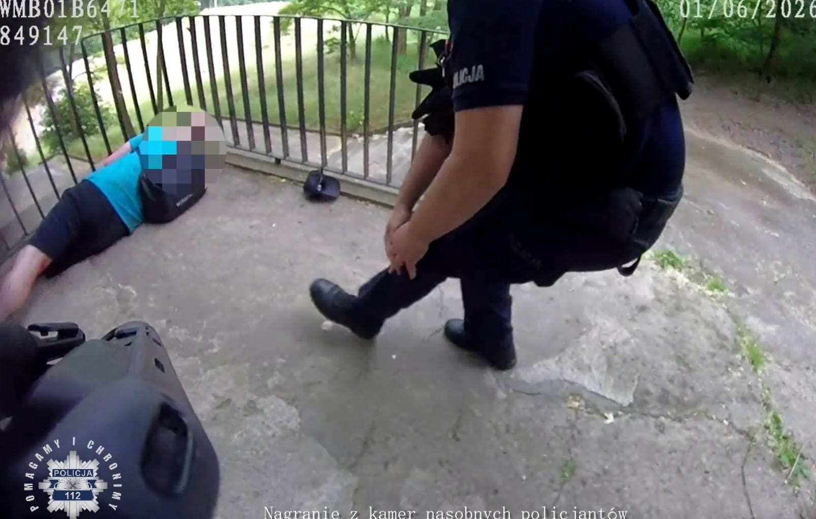 Opublikowano nagranie z ratunku mężczyzny w głębokim kryzysie emocjonalnym - Płock Zdjęcie wpisu