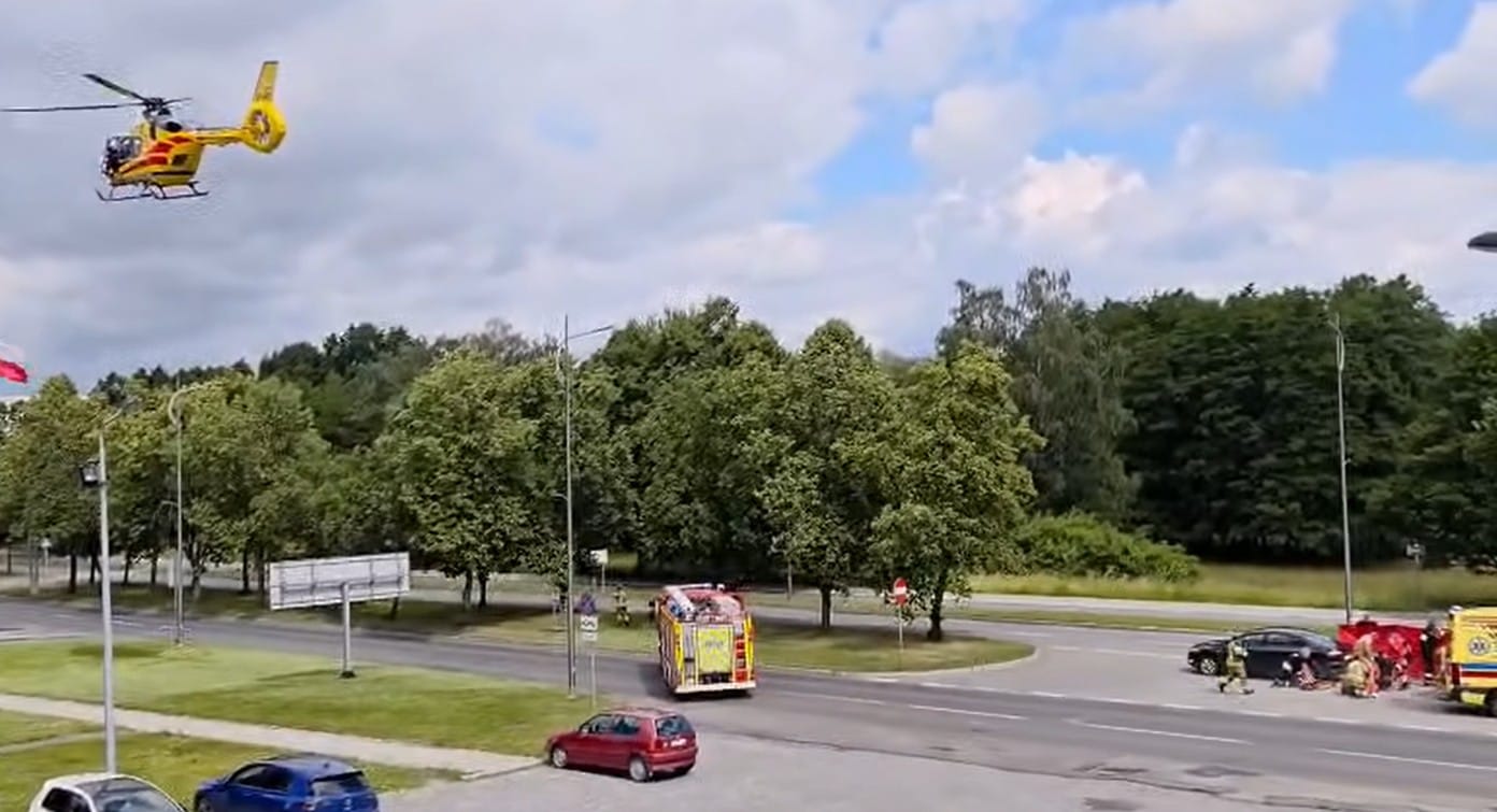 Walka o życie niemowlęcia na S1. Liczyła się każda sekunda, strażacy uratowali dziecko Zdjęcie wpisu
