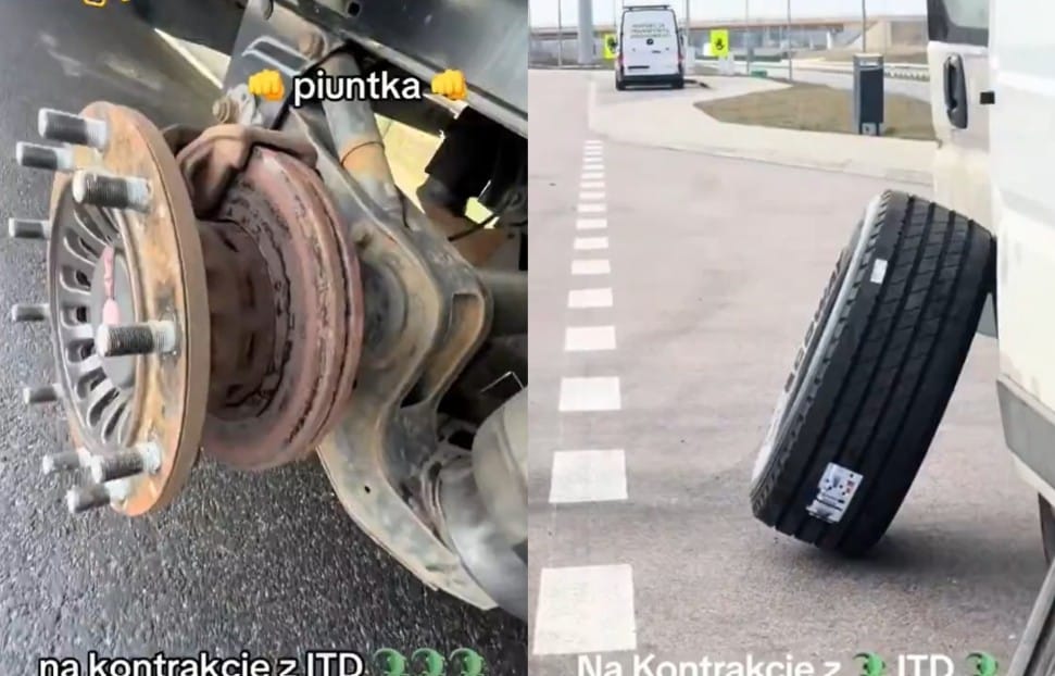 Przyjechali na wymianę opony w ukraińskiej naczepie. Jak zobaczyli jej stan, wezwali ITD i opublikowali nagranie tego co zastali Zdjęcie wpisu