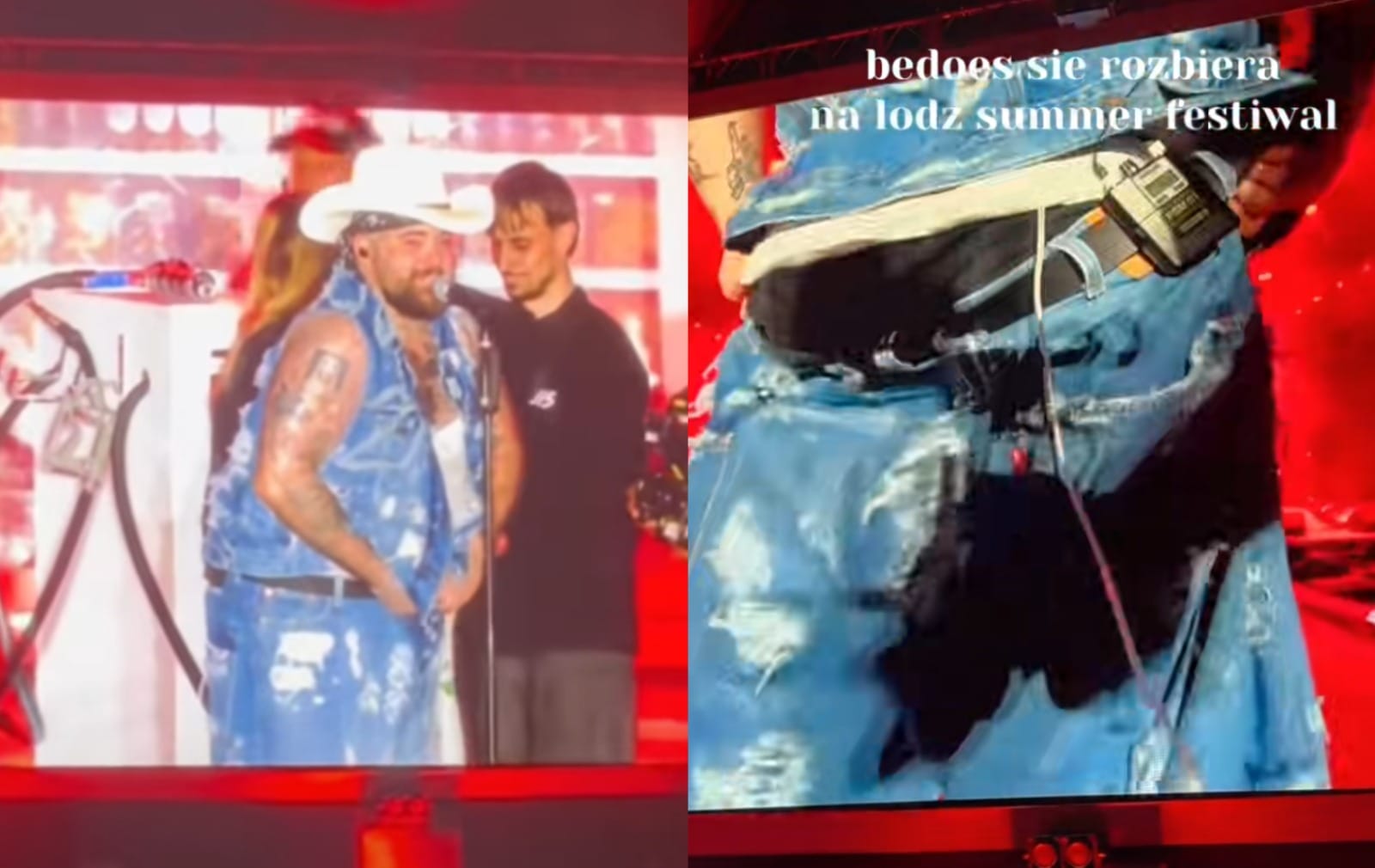 „Jakby to nie był darmowy koncert, to pokazałbym więcej”. Bedoes spełnia prośbę fanów i pokazuje dupę Zdjęcie wpisu