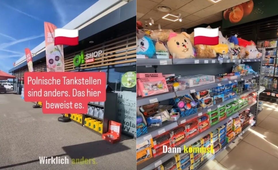 Niemiecki przedsiębiorca zachwycony polską stacją paliw na autostradzie. Jego nagranie hitem na instagramie Zdjęcie wpisu