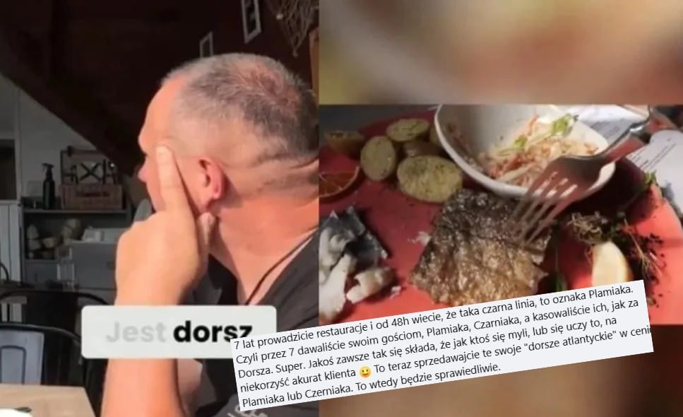 Restauracja przeprasza po publikacji nagrania. Właściciel kłócił się z klientem, że podają dorsza Zdjęcie wpisu