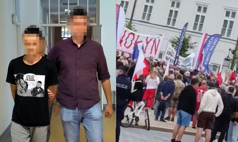 „Banda piep**onych k**asów” 23-ukrainiec który znieważał uczestników marszu w Warszawie zatrzymany i przekazany SG z wnioskiem o deportację Zdjęcie wpisu