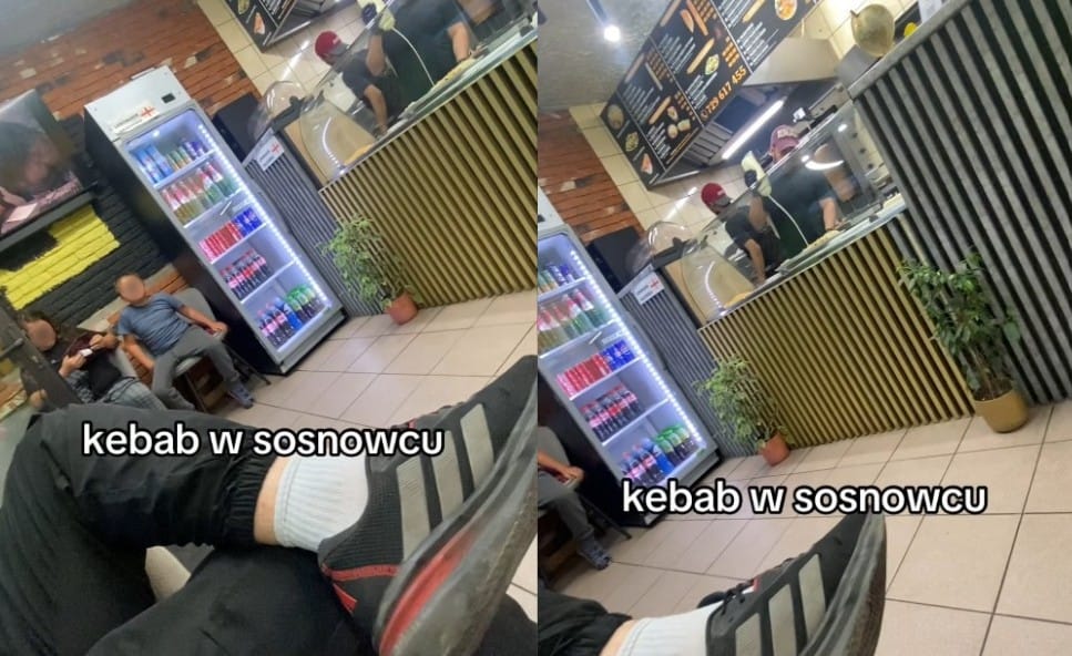 Pracownicy kebaba w Sosnowcu chyba nie rozumieją słów piosenek które puszczają. Klienci nagrali to co akurat leciało Zdjęcie wpisu
