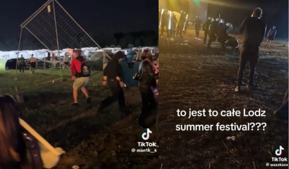 Zamieszki na Łódź Summer Festival. Poleciały butelki i kamienie, policja użyła gazu Zdjęcie wpisu