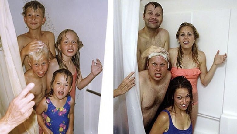 Zobacz 20 fotografii, na których rodzeństwo odtwarza swoje zdjęcia z przeszłości! Zdjęcie wpisu