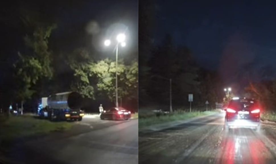 To nie były fekalia i nie miało to nic wspólnego z Pol'and'Rock. Gmina Czaplinek wyjaśnia, co wylało się na drogę Zdjęcie wpisu