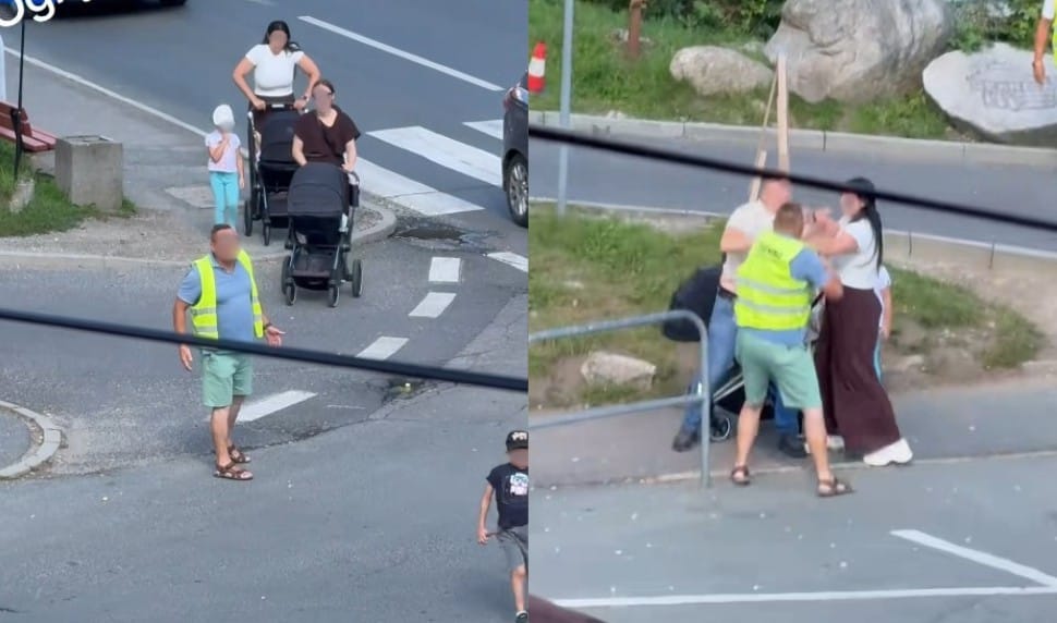 Afera parkingowa w Karpaczu. Naganiacz dostał w twarz od mężczyzny, który stanął w obronie kobiety z wózkiem Zdjęcie wpisu