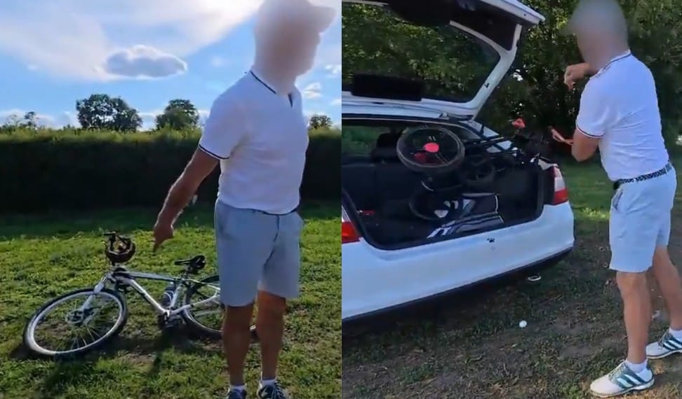 „Wezwij policję albo spie**alaj" Typ kompletnie odleciał po tym jak mu zwrócono uwagę na temat parkowania Zdjęcie wpisu