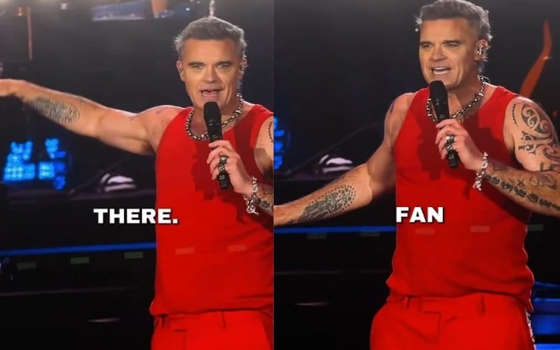 Robbie Williams wypatrzył w Poznaniu fana, z którym spał w latach 90. Ten potwierdził wszystko na instagramie Zdjęcie wpisu