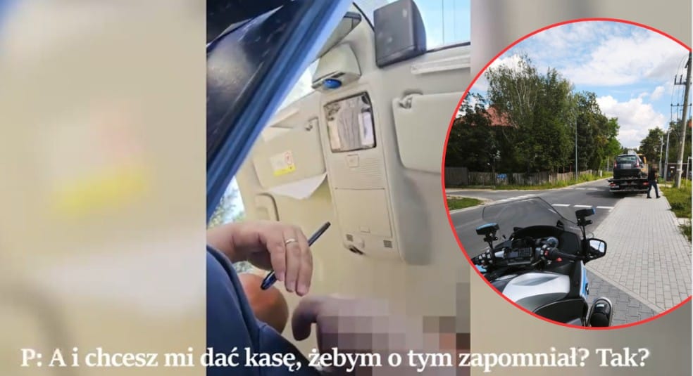 Jechał nagrzany i bez uprawnień, zaproponował policjantom 8 tysięcy. Interwencja była nagrywana Zdjęcie wpisu