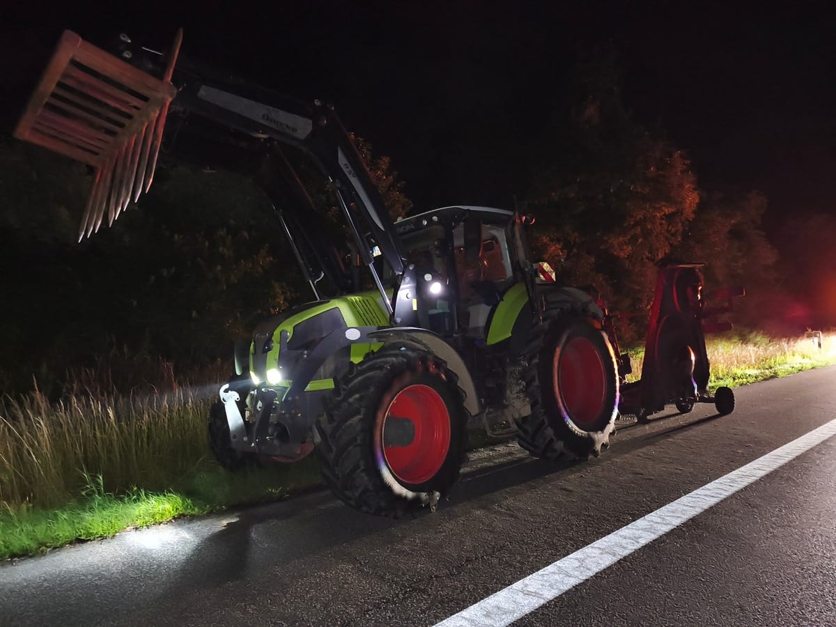 Pijany Polak jechał traktorem po niemieckiej autostradzie. Wydmuchał ponad 2 promile Zdjęcie wpisu