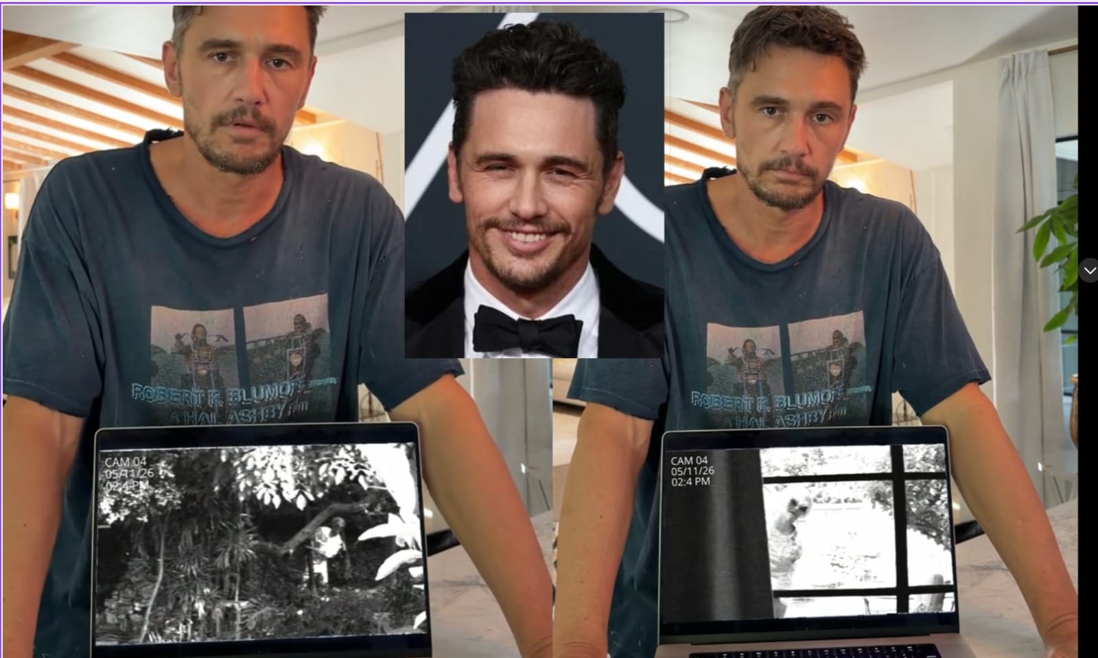 Aktor James Franco twierdzi, że prześladuje go kosmita. Pokazał nagranie z monitoringu Zdjęcie główne wpisu