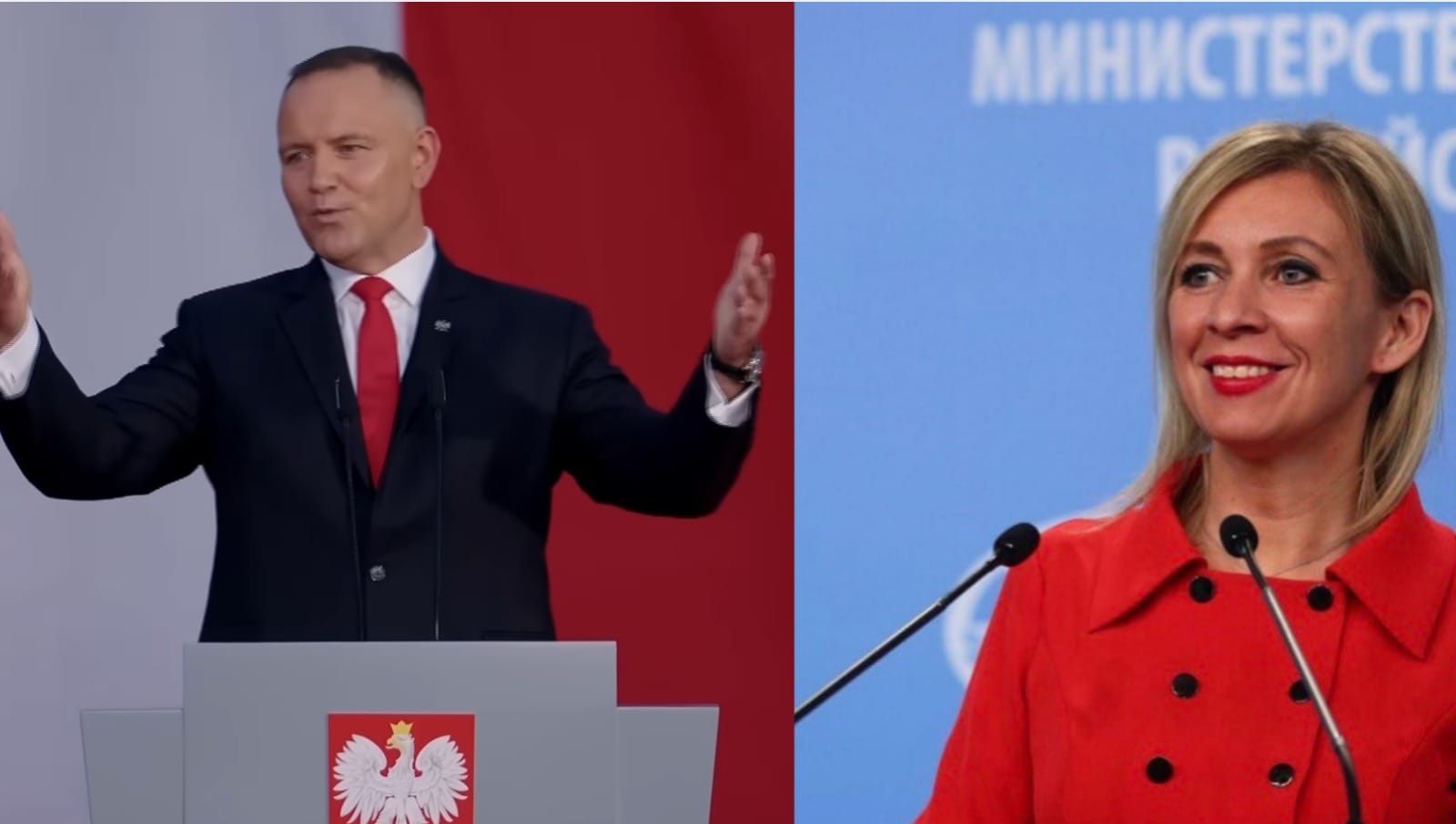 „Kliniczna rusofobia”, „gdański muzealnik”. Rosyjskie MSZ atakuje Nawrockiego po jego przemówieniu Zdjęcie główne wpisu