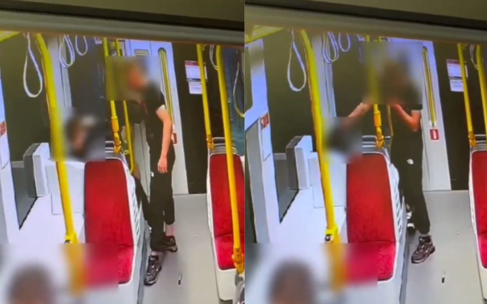 Bił pięścią po głowie i szarpał za plecak. Atak na pasażera tramwaju w Gdańsku zarejestrowały kamery Zdjęcie główne wpisu