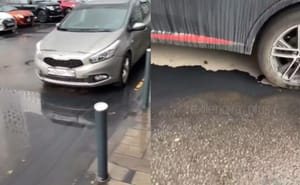 "Z nieba spadają czarne krople". Mieszkańcy okolic Moskwy pokazują skutki ataku na rafinerię