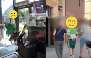 Zwyzywał ekspedientkę Żabki od „ukraińskich k*rew". Nie zdążył nawet zmienić gaci i już był w kajdankach