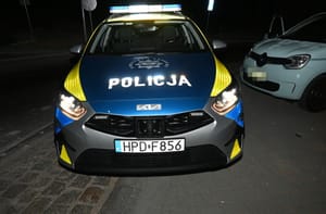 Kompletnie pijany 15-latek za kierownicą, rzygał przez otwarte drzwi. Na widok policji zaczął uciekać i uszkodził radiowóz