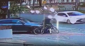 Dwukrotnie najechał autem na rowerzystę za zwrócenie uwagi. Był pod wpływem środków odurzających
