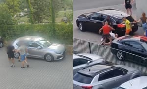 Błyskawiczne zatrzymanie dwóch mężczyzn podejrzewanych o udział w pobiciu ukraińskiej pary we Wrocławiu. Nagranie krąży w sieci