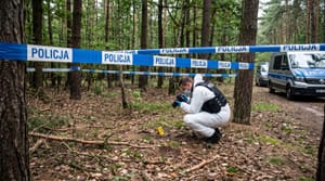 Brutalne zabójstwo w lesie w Kędzierzynie-Koźlu. Kobieta wyszła na spacer z psem, śledczy szukają sprawcy