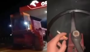 Zniszczona scena i straty na ponad 50 tys. zł. Kosztowny rajd kombajnem na zakończenie dożynek