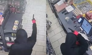 Napadał na sklepy z bronią palną. Teraz grozi mu nawet 20 lat więzienia, jest akt oskarżenia. Policja opublikowała nagranie
