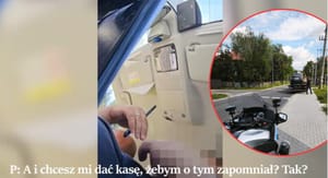 Jechał nagrzany i bez uprawnień, zaproponował policjantom 8 tysięcy. Interwencja była nagrywana