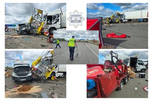 Tir wjechał w robotników na A1. Cztery osoby nie żyją, cztery walczą o życie w szpitalach