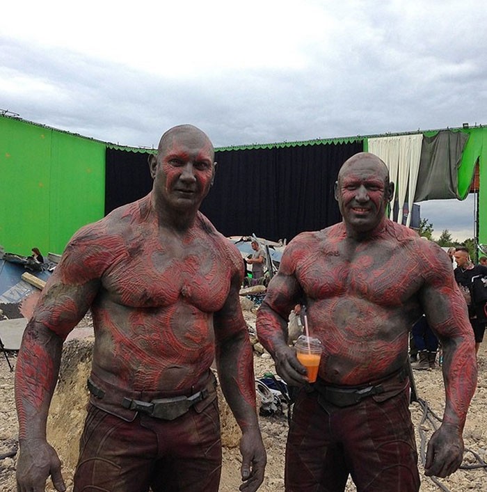 Dave Bautista (Drax) oraz Rob de Groot