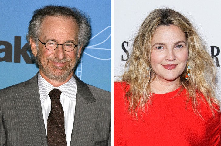 1. Steven Spielberg to ojciec chrzestny Drew Barrymore