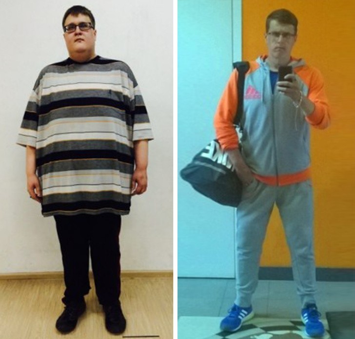 Przedtem: ubrania rozmiaru 20XL. Teraz: 120 kg mniej.