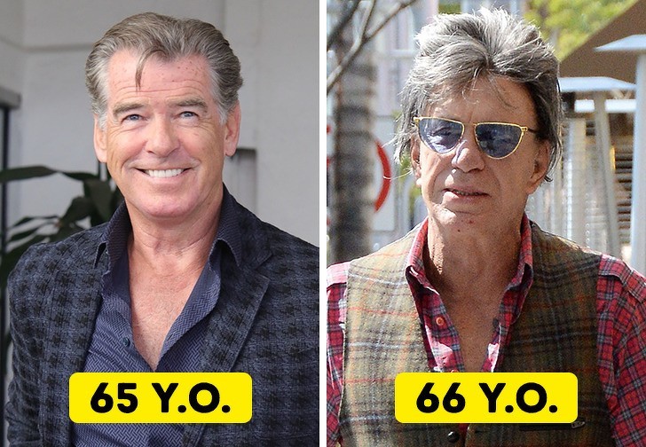 5. Pierce Brosnan i Mickey Rourke