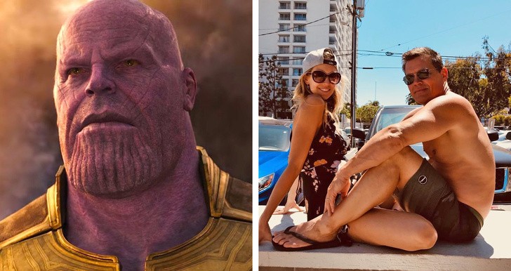 Josh Brolin (Thanos) and his wife, Kathryn Boyd