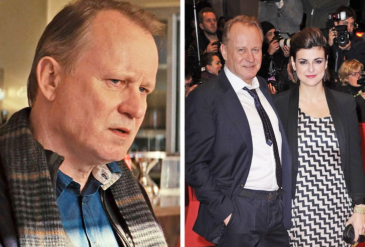 Stellan Skarsgård (Professor Erik Selving) and his wife, Megan Everett