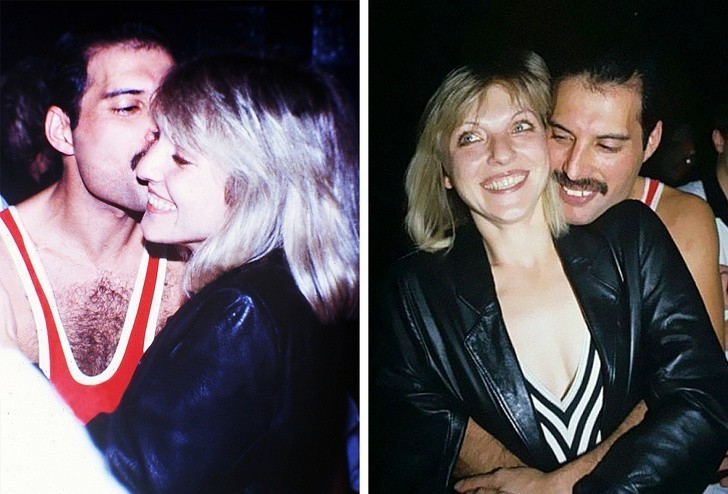 Freddie Mercury ze swoją miłością i najlepszą przyjaciółką, Mary Austin.