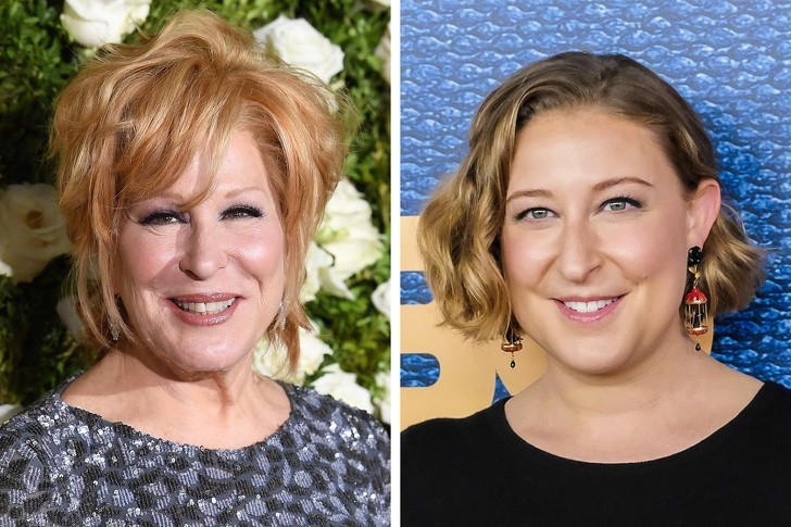 Bette Midler wraz z córką