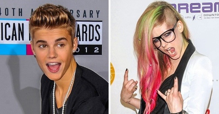 Justin Bieber i Avril Lavigne